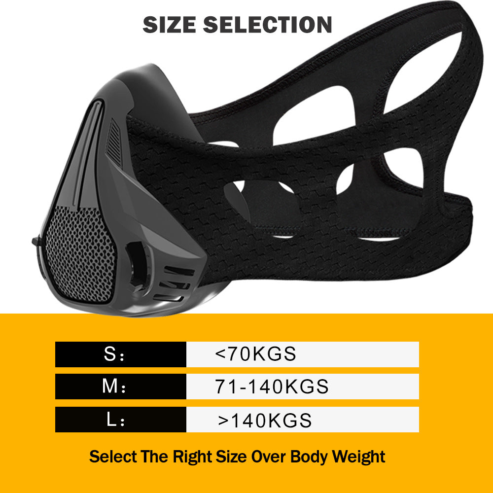 Masque barrière à oxygène fitness. Masque de training