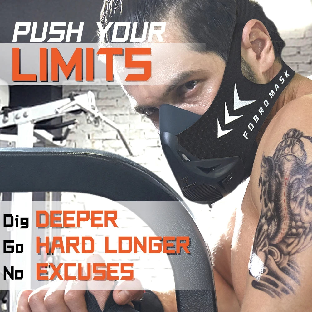 FDBRO Sport MASK Training Running Mask Pro Fitness Gym Workout Altitude Training Conditioning Sports Mask