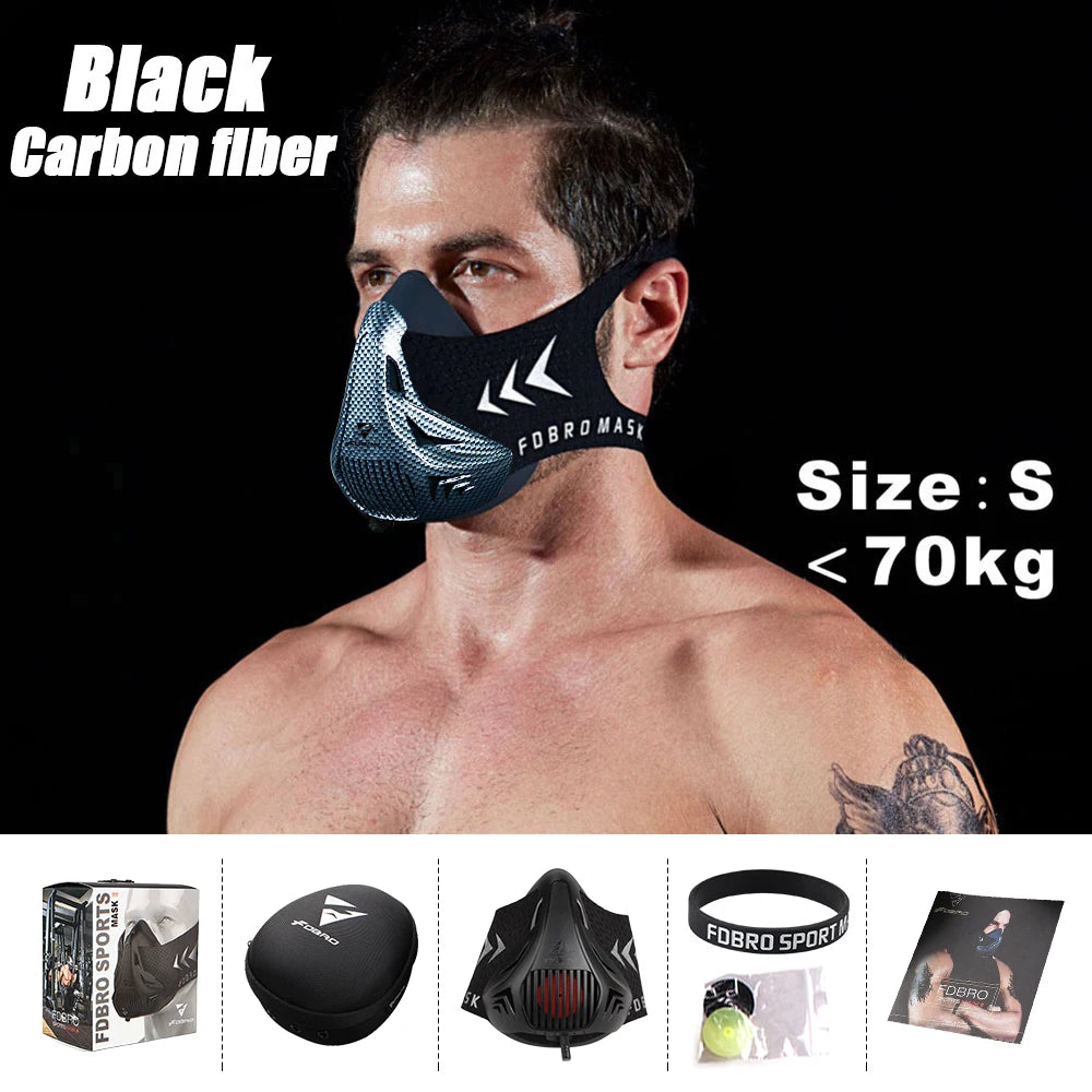 FDBRO Sport MASK Training Running Mask Pro Fitness Gym Workout Altitude Training Conditioning Sports Mask