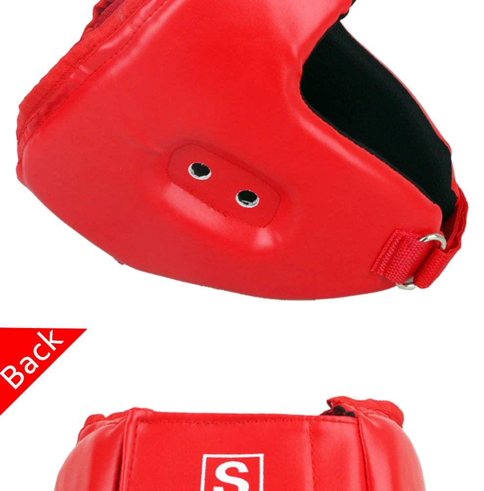 Casque de protection Black Blue Red adult male Female fighting muay thai kick boxing training Protector Guard