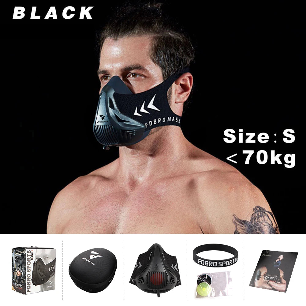 FDBRO Sport MASK Training Running Mask Pro Fitness Gym Workout Altitude Training Conditioning Sports Mask