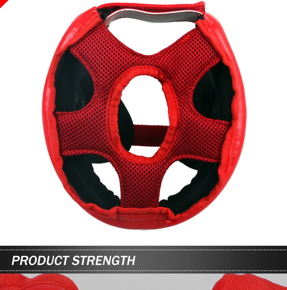 Casque de protection Black Blue Red adult male Female fighting muay thai kick boxing training Protector Guard