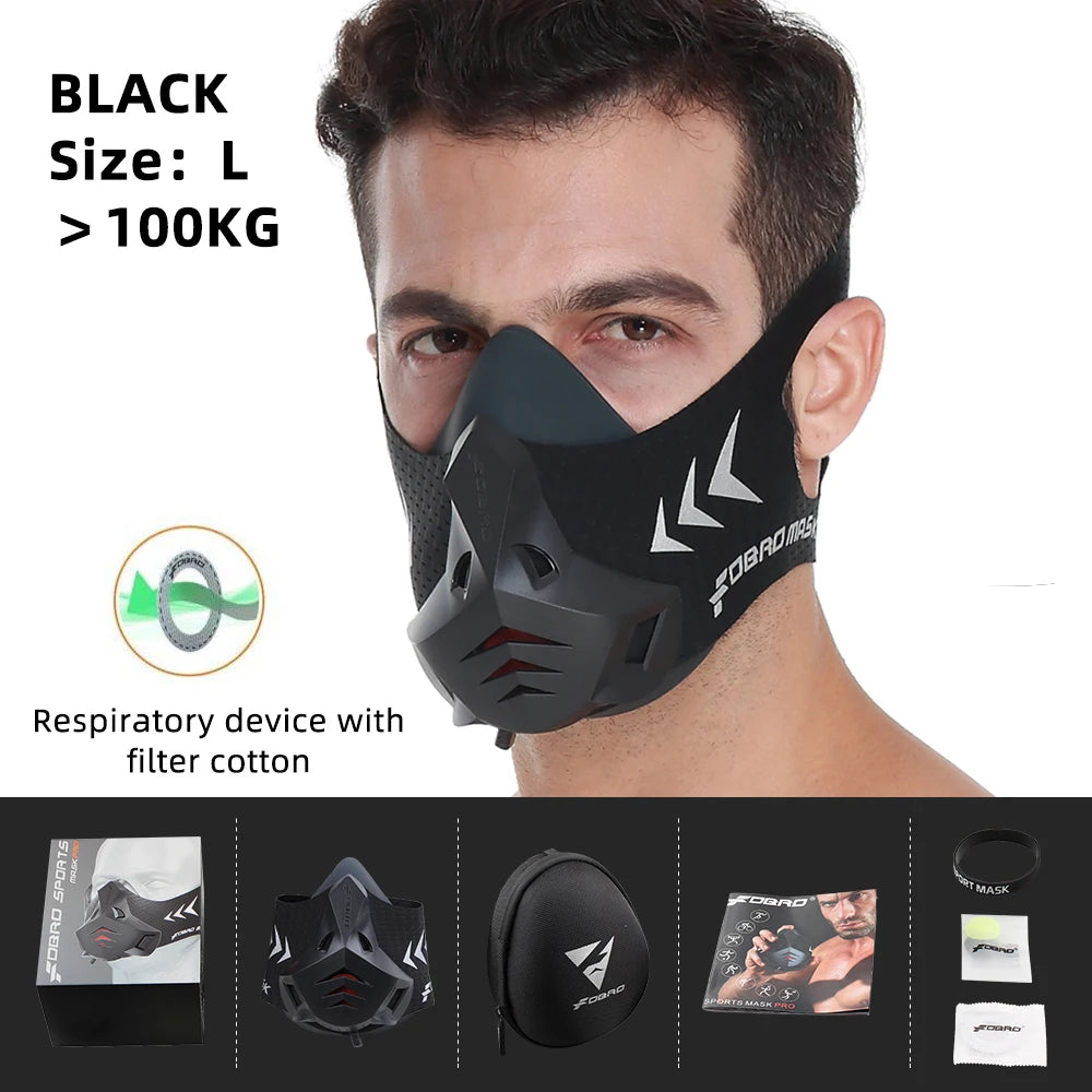 FDBRO Sport MASK Training Running Mask Pro Fitness Gym Workout Altitude Training Conditioning Sports Mask