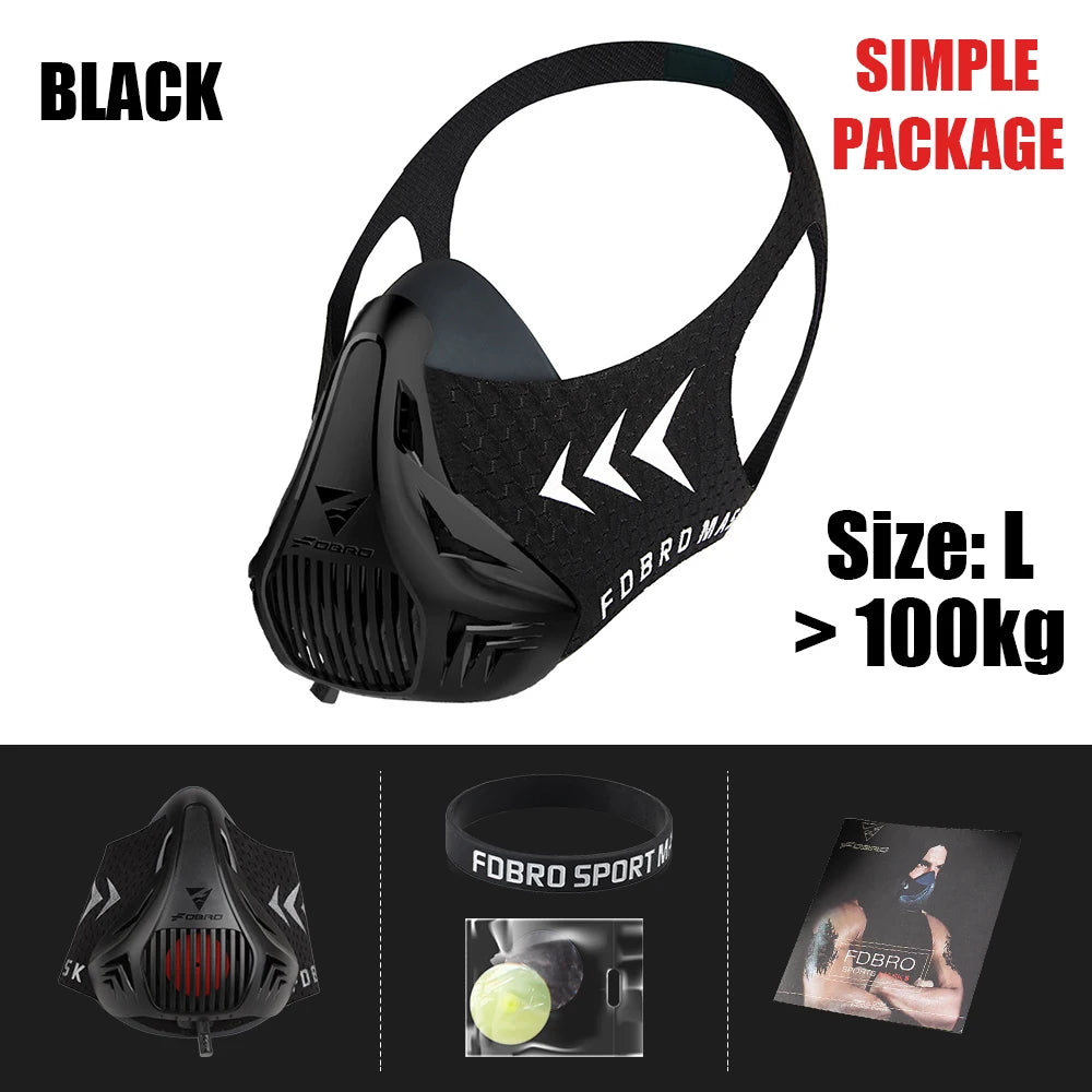 FDBRO Sport MASK Training Running Mask Pro Fitness Gym Workout Altitude Training Conditioning Sports Mask