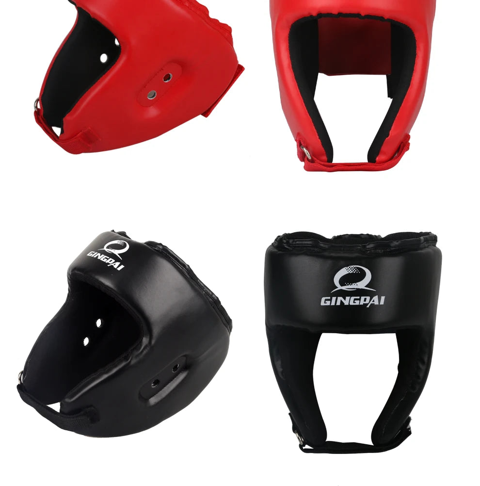 Casque de protection Black Blue Red adult male Female fighting muay thai kick boxing training Protector Guard