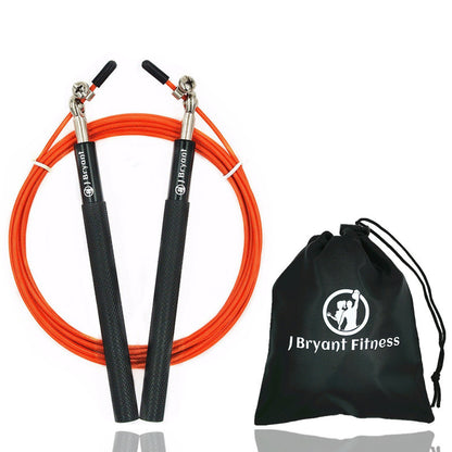 Corde à Sauter de Vitesse CrossFit – Corde Professionnelle pour Entraînement MMA, Boxe et Fitness Entraînement avec Sac de Transport + Câble de Rechange