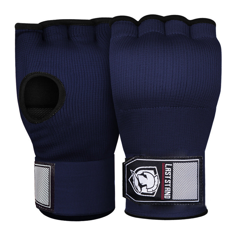 Gants de Boxe Demi-Doigts en Gel – Gants de Protection Rapides avec Bande de Poignet et Tissu Confortable