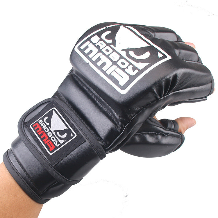 Gants de boxe MMA demi-doigts adulte