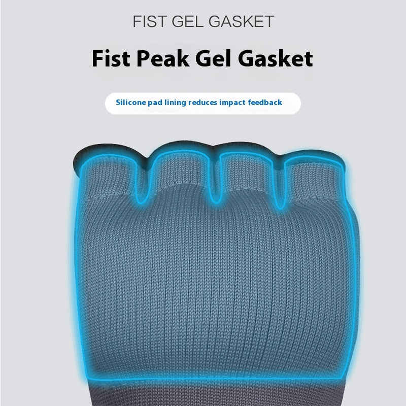 Gants de Boxe Demi-Doigts en Gel – Gants de Protection Rapides avec Bande de Poignet et Tissu Confortable