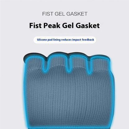 Gants de Boxe Demi-Doigts en Gel – Gants de Protection Rapides avec Bande de Poignet et Tissu Confortable