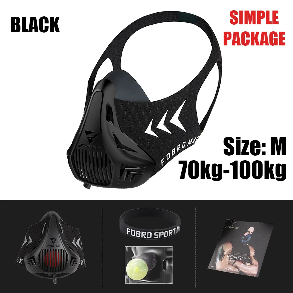 FDBRO Sport MASK Training Running Mask Pro Fitness Gym Workout Altitude Training Conditioning Sports Mask