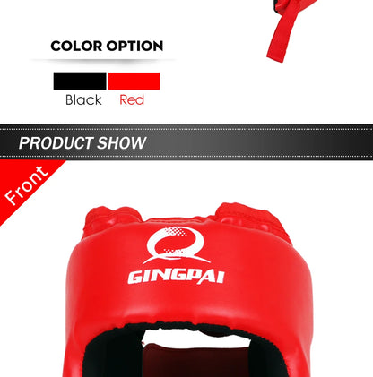 Casque de protection Black Blue Red adult male Female fighting muay thai kick boxing training Protector Guard