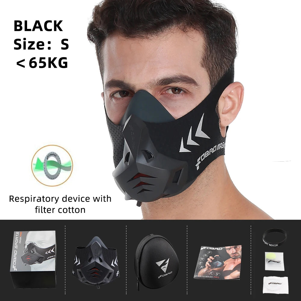 FDBRO Sport MASK Training Running Mask Pro Fitness Gym Workout Altitude Training Conditioning Sports Mask
