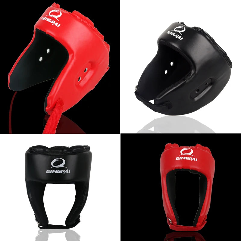 Casque de protection Black Blue Red adult male Female fighting muay thai kick boxing training Protector Guard