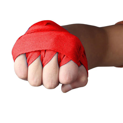 2PCS 1.5/2/3/5M Cotton Boxing Bandage Sports Qualité Strap Sanda Kick Boxing MMA Hand Gloves Protector Bandage