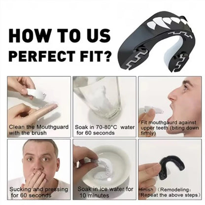 Protege dents Boxing Protection Mma Fighting Mouth Guard Children Rugby Fight Training Braces