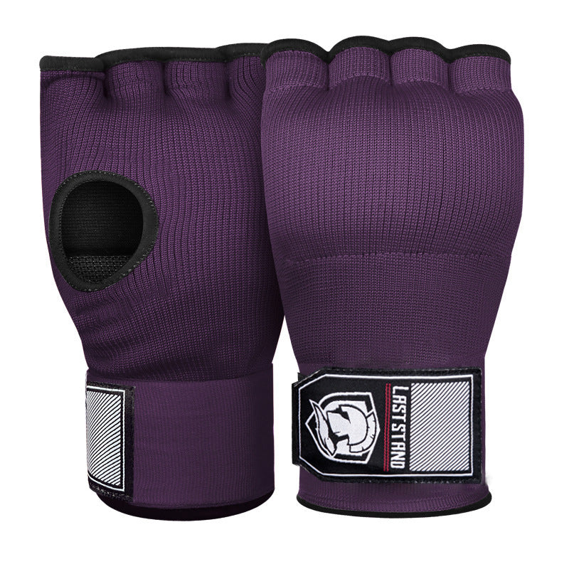 Gants de Boxe Demi-Doigts en Gel – Gants de Protection Rapides avec Bande de Poignet et Tissu Confortable