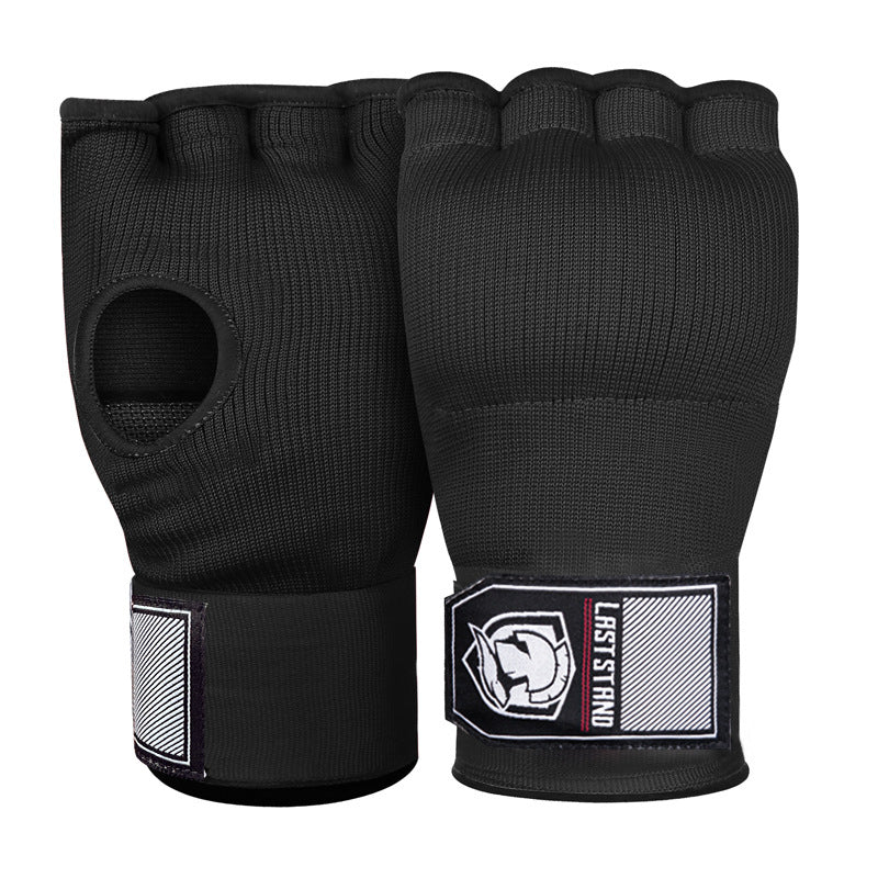 Gants de Boxe Demi-Doigts en Gel – Gants de Protection Rapides avec Bande de Poignet et Tissu Confortable